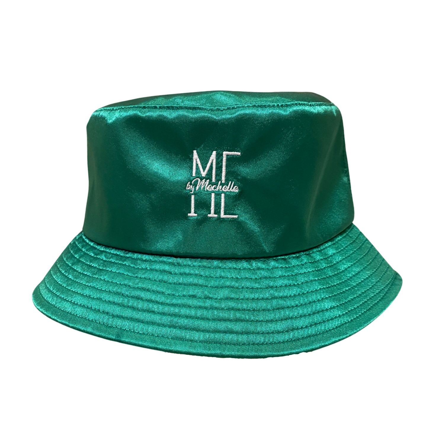 Forest Green Satin Bucket Hat