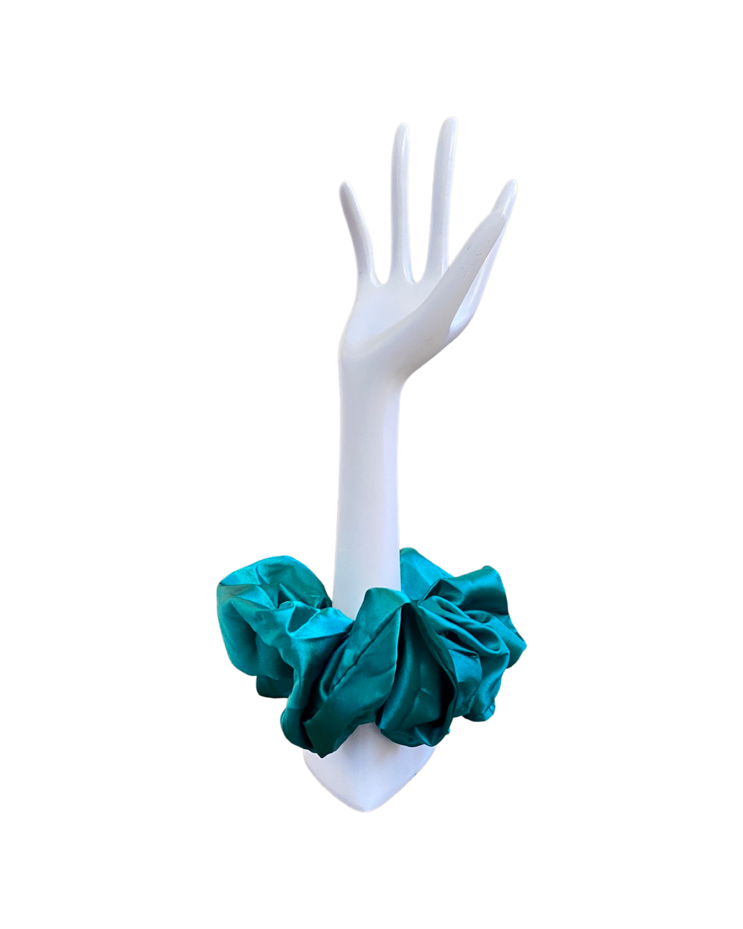 Pine Green Single Oversized Satin Scrunchie